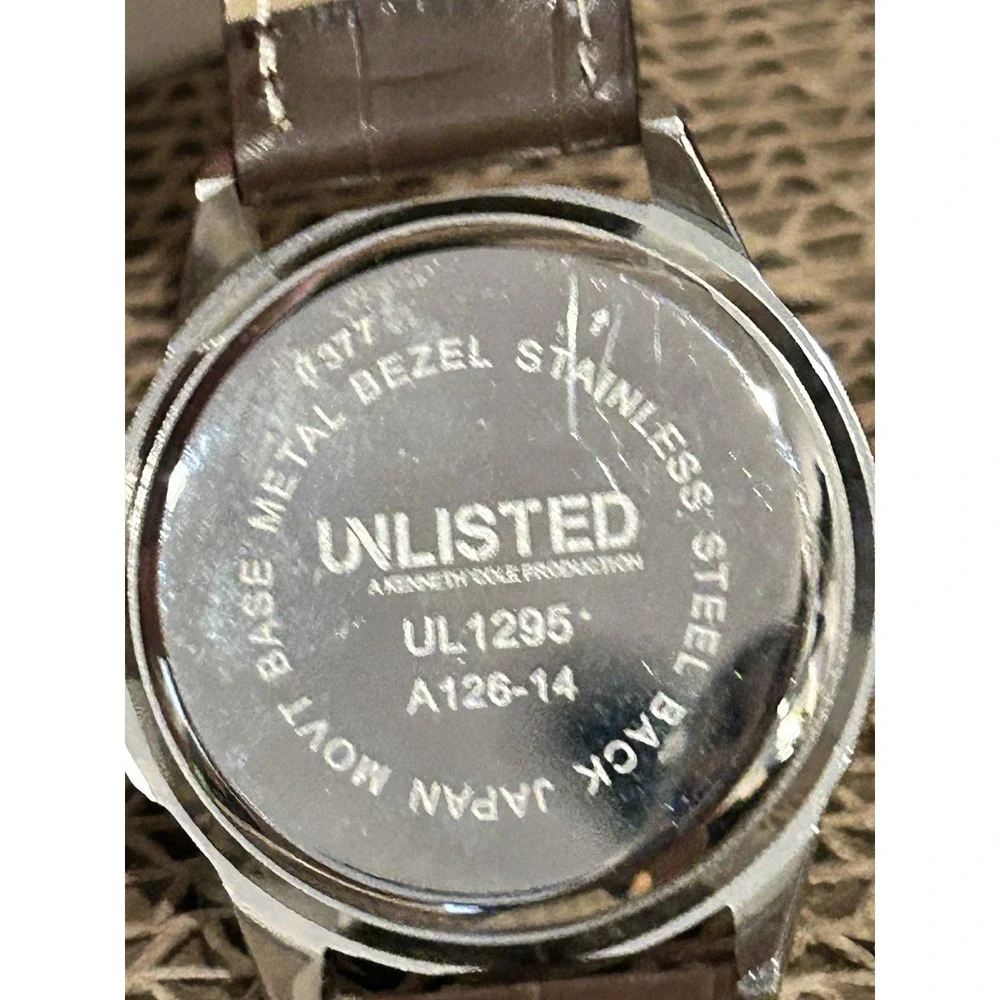 UNLISTED By KENNETH COLE‎ UL1295 Men's Fashion Wristwatch Faux Multi Dial Works